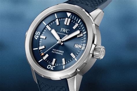 iwc aquatimer blue face|iwc aquatimer 30 bar.